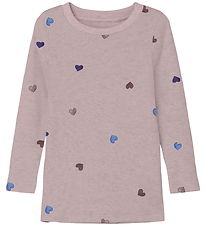Name It Blouse - Rib - Noos - NmfNutti - Burnished Lilac/Hearts