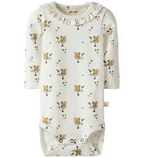 Lil' Atelier Bodysuit l/s - NbfLayo - Coconut Milk