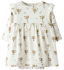 Lil' Atelier Bodysuit Dress - NbfLayo - Coconut Milk