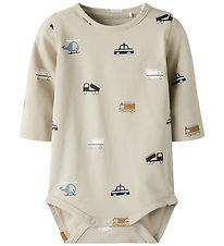Name It Bodysuit l/s - NbmFeyan - Iceland Fossil