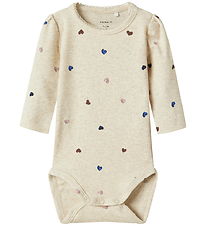 Name It Bodysuit l/s - Noos - NbfNutti - Peyote Melange