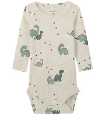 Name It Bodysuit l/s - NbmNohr - Peyote Melange