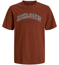 Jack & Jones T-Shirt - JjeCaleb - Gebranntes Henna