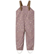 Name It Softshellhosen m. Fleece/Träger - NmfAlfa08 - Woodrose/B