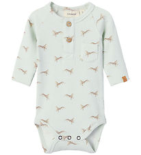 Lil' Atelier Bodysuit l/s - Rib - NbmGavo - Murmur/Whale