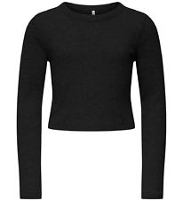 Kids Only Blouse - KogBina - Rib - Black