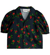 Mini Rodini Shirt - Lingonberries - Black
