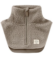 Mini A Ture Neck Warmer - Teddy Fleece - MatAkton - Grey Brown