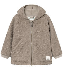 Mini A Ture Fleece Jacket - FoodLiff - Grey Brown