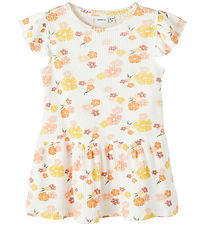 Name It Dress - NmfPhalia - Rib - Bright White