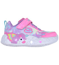 Skechers Shoes w. Light - Unicorn Charm - Pink/Multi