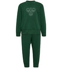 Hummel Sweat Set - HmlMini - Dark Green