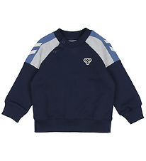 Hummel Sweatshirt - HmlMini - Dress Blues w. Logo