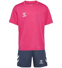 Hummel Tracksuit - HmlLogo - Raspberry Sorbet/Ombre Blue