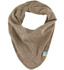 Joha Teething Bib - Wool/Silk - Beige Melange