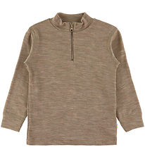 Joha Blouse - Wool/Silk - Beige Melange