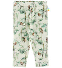 Joha Leggings - Wolle - Off White m. Bäume