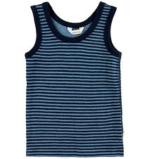 Joha Undershirt - Wool - Blue w. Stripes