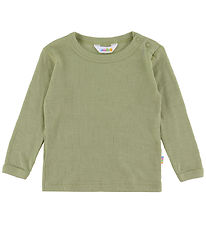 Joha Blouse - Rib - Wool/Silk - Green