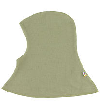 Joha Balaclava - Rib - Wool/Silk - 2-layer - Green