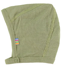 Joha Baby Hat - Rib - Wool/Silk - Green
