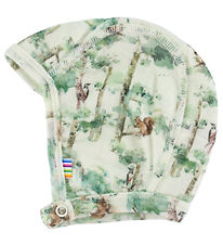 Joha Baby Hat - Wool - Off White w. Trees