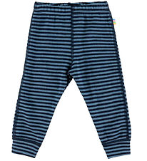 Joha Leggings - Wool - Blue w. Stripes