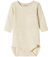 Name It Bodysuit l/s - NbmNote - Peyote Melange