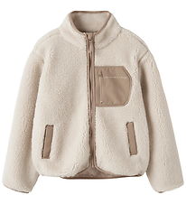 Name It Fleece Jacket - NknMattia - Moonbeam/CHEST Pocket Savann