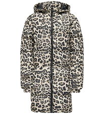 Kids Only Down Jacket - KogDalia - Silver Mink/Leo