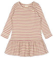 Petit Piao Dress - Rib - Modal - Nostalgic Rose/Off White
