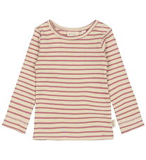 Petit Piao Blouse - Rib - Modaal - Nostalgisch Rose/Off White