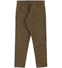 Joha Leggings - Wool/Silk - Brown Melange
