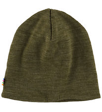 Joha Beanie - Wool - 2-layer - Moss Green