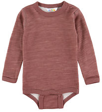 Joha Bodysuit l/s - Wool/Bamboo - Dark Rose
