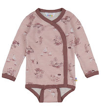 body croisé m/l Joha - Laine/Bambou - Rose Clair