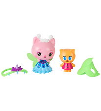 Gabby's Dollhouse Figure set - 4 Parts - Queen Kitty Fairy & Kit