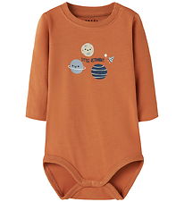 Name It Bodysuit l/s - NbmVroels - Autumn Leaf/Planets