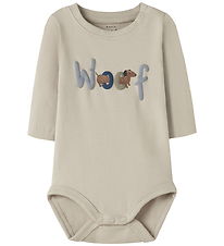 Name It Bodysuit l/s - NbmVroels - Iceland Fossil/Woof