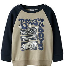 Name It Sweatshirt - NmmVildar - Iceland Fossil/Boys