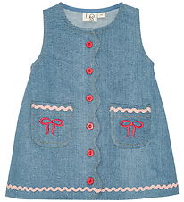 Flöss Spencer - Hasselnöt - Denim - Mid Blue Skölj