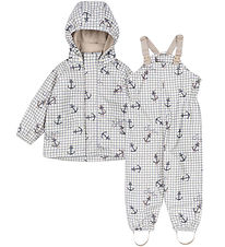 Konges Sløjd Rainwear w. Suspenders - PU - Palm - Sailor Check