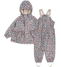 Konges Sløjd Rainwear w. Suspenders - PU - Palm - Kyoto