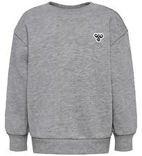 Hummel Sweatshirt - HmlMini Bee - Grau Meliert