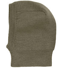 Cagoule CeLaVi - 1-couche - Laine - Tricoté - Sombre Green