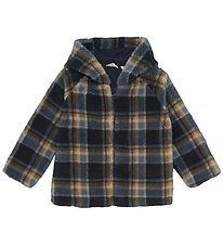Minymo Fleece Jacket - Parisian Night w. Checs