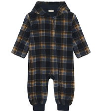Minymo Fleece Suit - Parisian Night M Checs