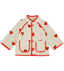 Flöss Fleecejacka - Simone - Soft White Heart