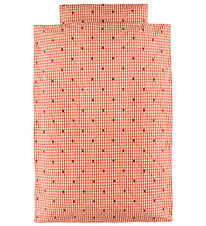 Flöss Sängkläder - Junior - Molly - Berry Ginghammönster