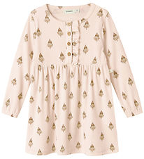Lil' Atelier Kleid - Rib - NmfLavo - Pastel Pergament